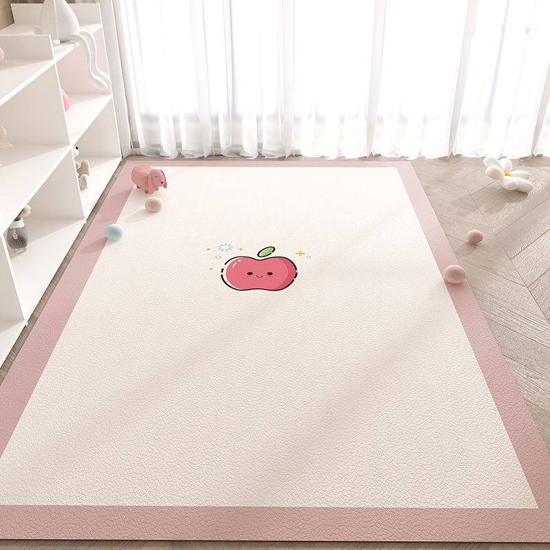 漫画かわいいゲームパッド家庭用拭き取りフリーレザーカーペット裁断可能防水防油リビングカーペット