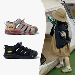 男児包頭サンダル2025新型夏運動ビーチ靴軟底児童靴少女滑り止め追跡渓靴