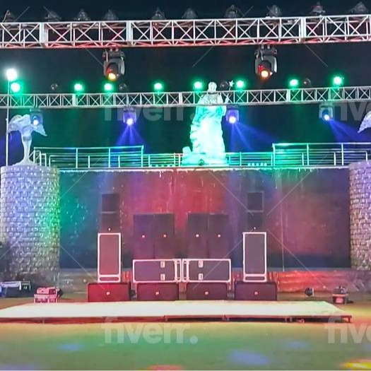 外贸创笙外销铝合金管材舞台架园区礼堂厂家直销插销架外销展示架