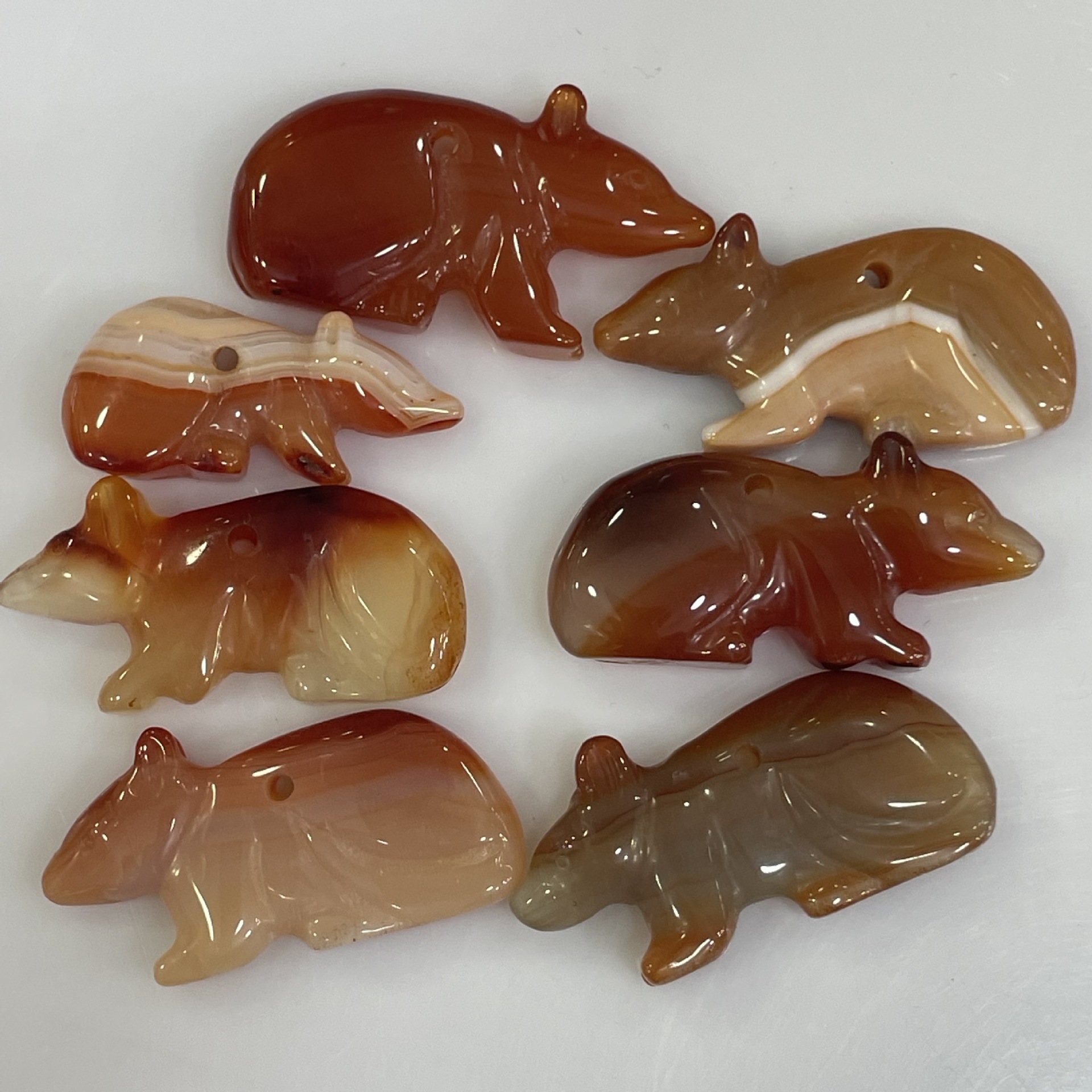 organic onyx carved pendant