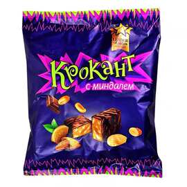 俄罗斯进口紫皮糖正品巧克力糖果原包装杏仁酥喜糖果年货网红零食