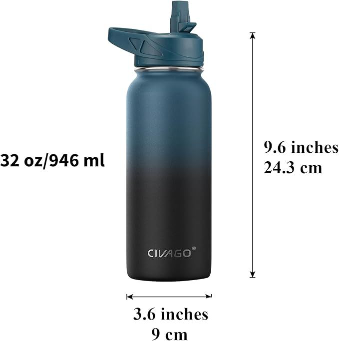 Botella de agua fría con aislamiento térmico de doble capa, bicicleta de montaña por carretera, ciclismo al aire libre, prensa deportiva, taza extruida