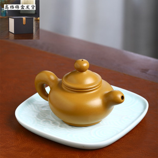 Squirrel Dahong pot Yixing purple clay pot wholesale gold cinnabar lotus seed teapot kung fu tea set online store Live supply