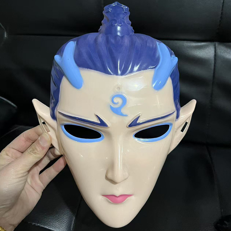 New Nezha Mask Nezha Mask with Lights Shen Gongbao Mask Props Night Market Stall Wholesale