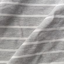 色织金银丝毛圈布 麻灰人棉条纹亮丝毛圈  莫代尔金属丝面料