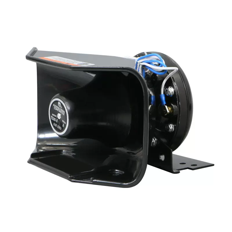 跨境出口车载警报器汽车高音防水喇叭黑锋斜口高分贝扬声器