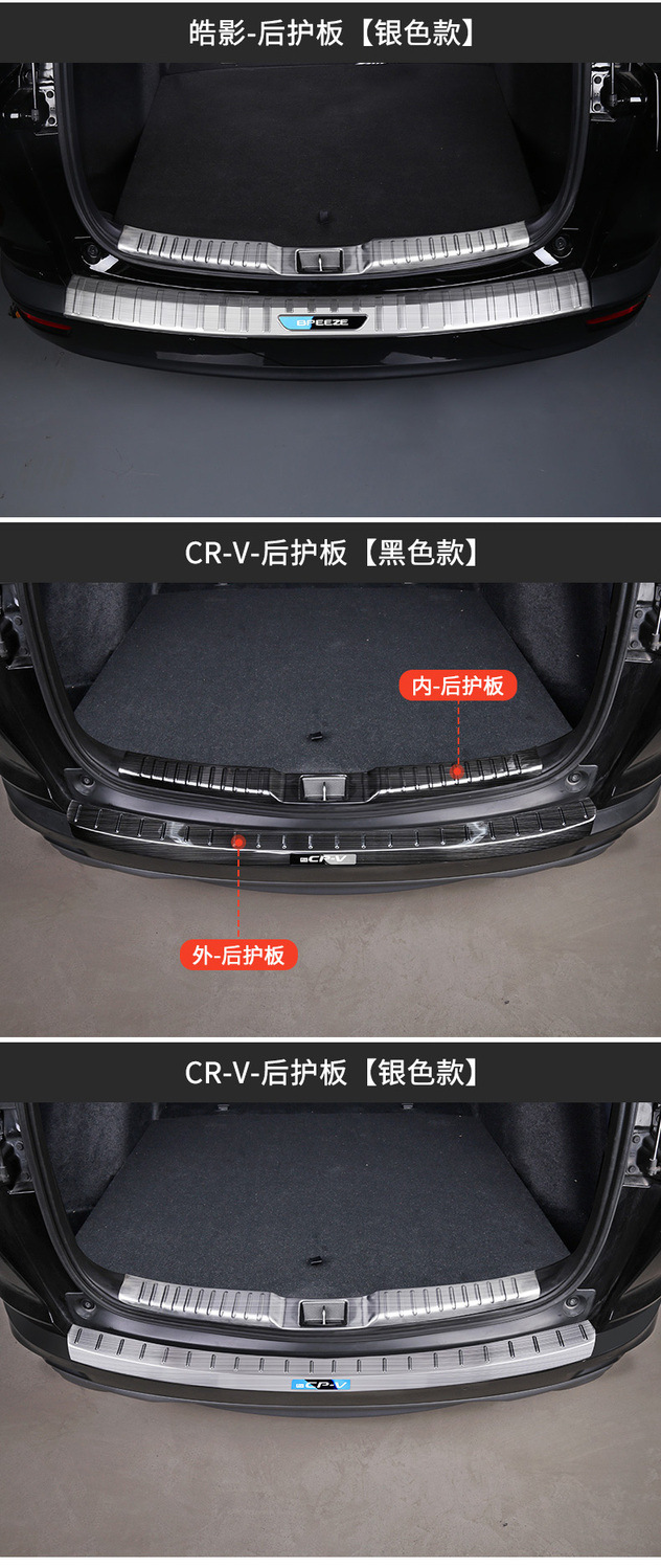 Suitable for Honda crv Door Sill Strip Stainless Steel Welcome Pedal Protection Sticker Modified Decorative Trunk Guard Anti-scratch Protection
