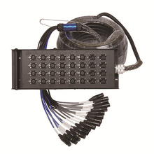 32路多通道電纜盒 多芯卡農信號纜舞台演出接線盒 卡農音頻線50M