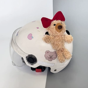 Bear Helmet Stickers Ears Accessories Outdoor Balance Bike Helmet Decor