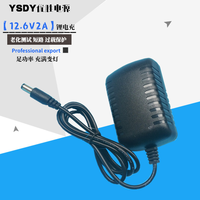4.2V2A 8.4V2A 12.6V2A 16.8V1A 25.2V1A锂电池18650聚合物充电器|ms