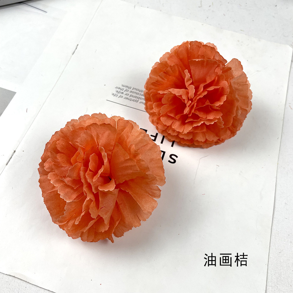 Simulación de la cabeza de la flor de clave grande ingeniería de calendula paisajismo sala de bodas del día del maestro material DIY decoración de pastel