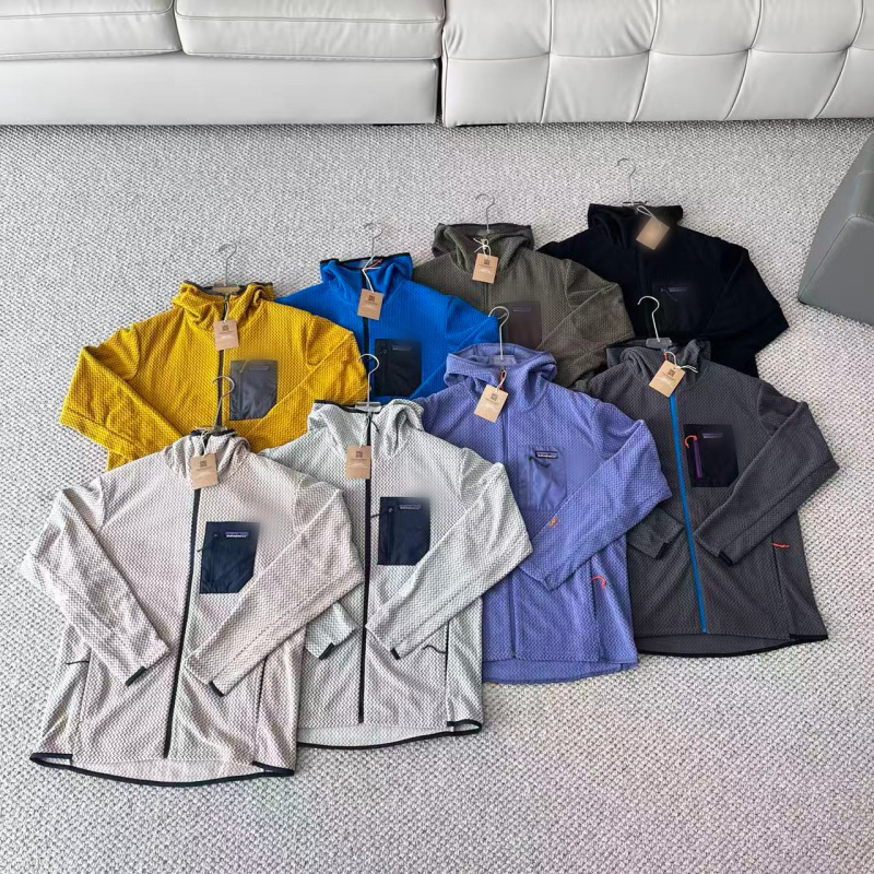 Cross-Border Patag R1 Outdoor Zip-Up Hooded Fleece Thermal Breathable Sweatshirt Jacket Unisex Versatile