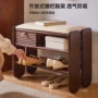 入户坐式一体实木鞋架
