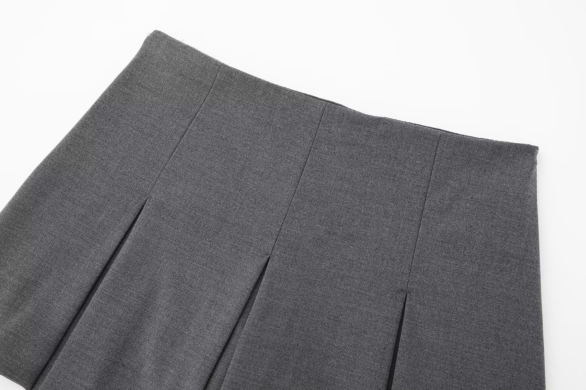 Vêtements pour femmes filles chaudes taille haute minceur large pantalon plissé mini jupe 7385524 809_voghion.com