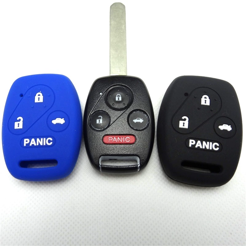 Подходит для автомобильного ключа Honda 3 + 1, силиконовый чехол для ключей на складе, может быть оптовым, поколение защитного чехла для волос, пульт дистанционного управления