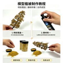 场景造景固定透明胶水 草粉树粉砂石植草定型微缩模型 DIY 粘合剂