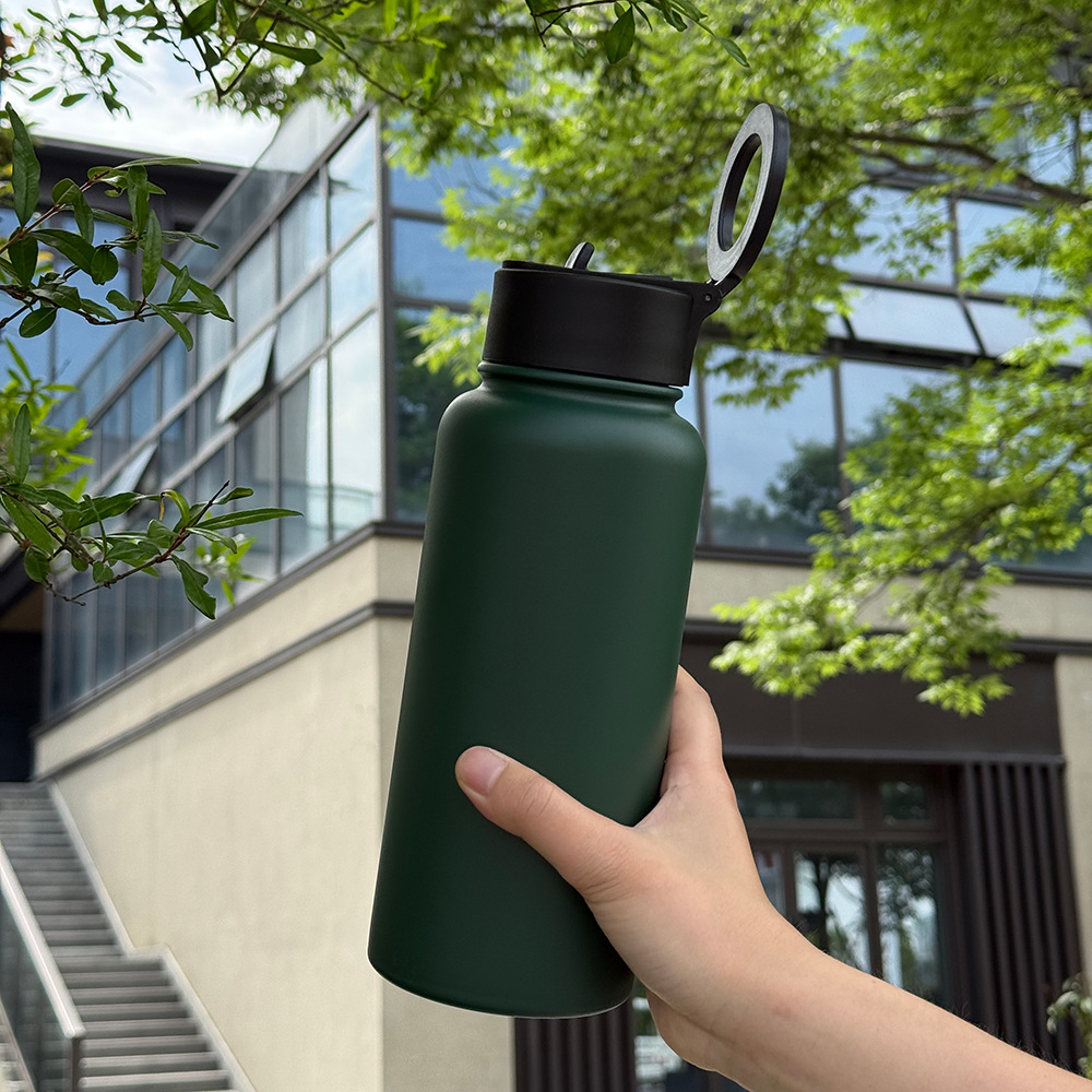 Amazon teléfono móvil transfronterizo imán 32oz taza espacial 304 taza de vacío de boca ancha botella deportiva de gran capacidad