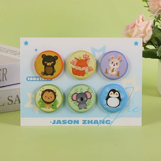 双闪吧唧动漫马口铁徽章周边卡通胸针勋章背卡纸套装胸章来图定做