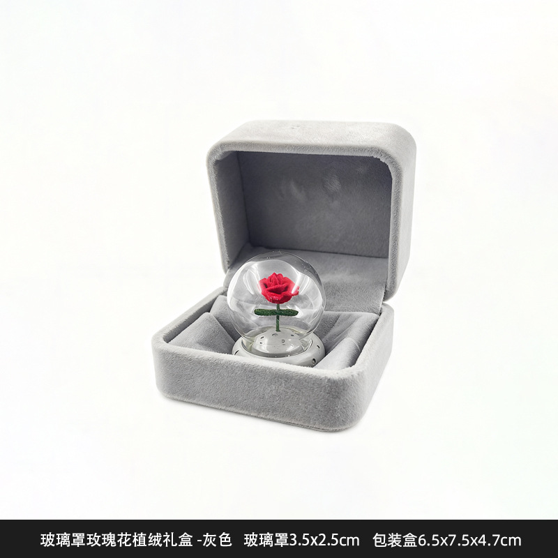 王子の小さい置物の狐のケーキdiyは永遠の花を飾って粒のデスクトップの車の樹脂のかわいい手の置物を萌えます。