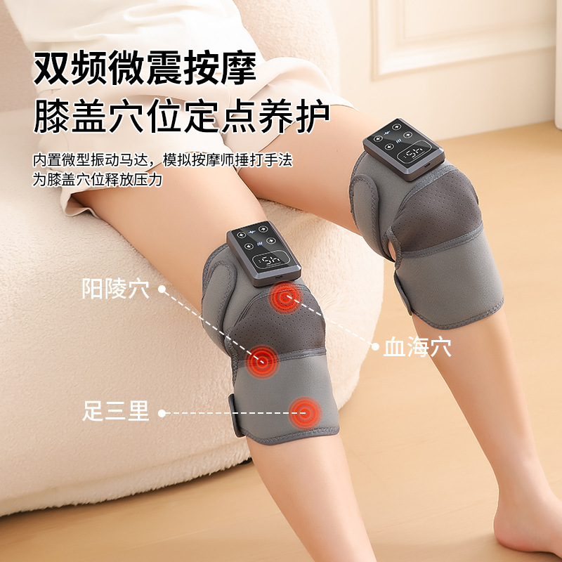 6000 mAh masajeador de rodilla calefacción eléctrica inteligente hombro codo control de temperatura 18 masajeador de rodilla de compresión caliente transfronterizo