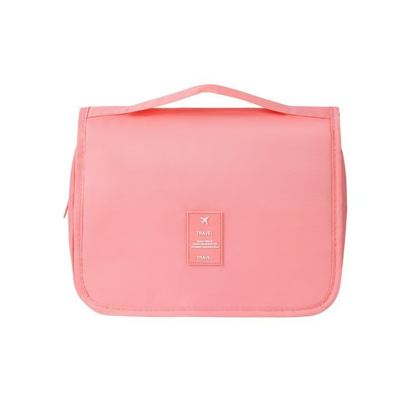 Bolsa de maquillaje de celebridad en línea Twill portátil coreano simple bolsas de lavado de corazón de niña de gran capacidad bolsas de maquillaje de hombre gancho bolsa