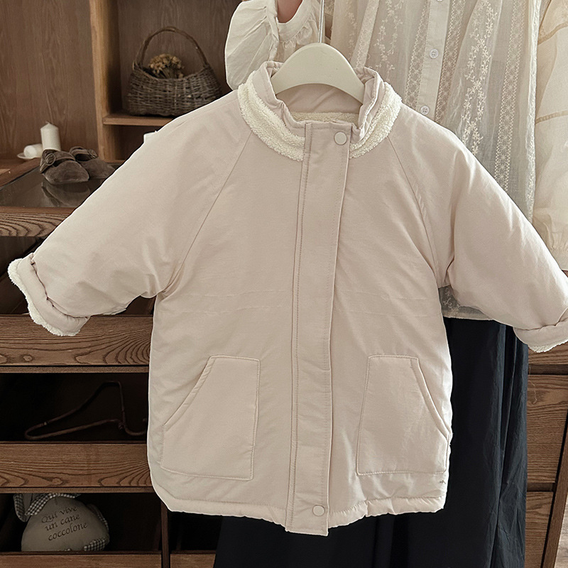 韩国新款男女童棉服儿童加厚洋气童装2025秋冬季宽松男童棉服外套|undefined