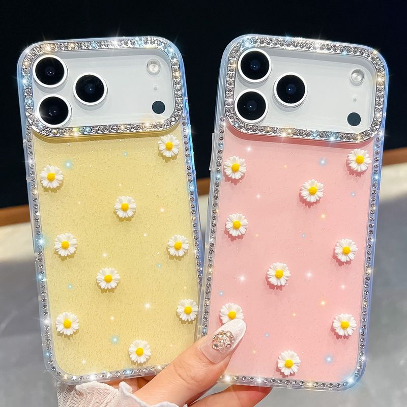 奢华闪钻小邹菊适用iPhone17Promax苹果16闪粉15全包14手机壳跨境|undefined