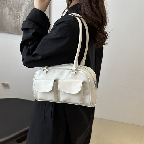 Stylish Casual Commuter Shoulder Crossbody Small Square Handbag 2024 Autumn New Uncommon Design Lightweight