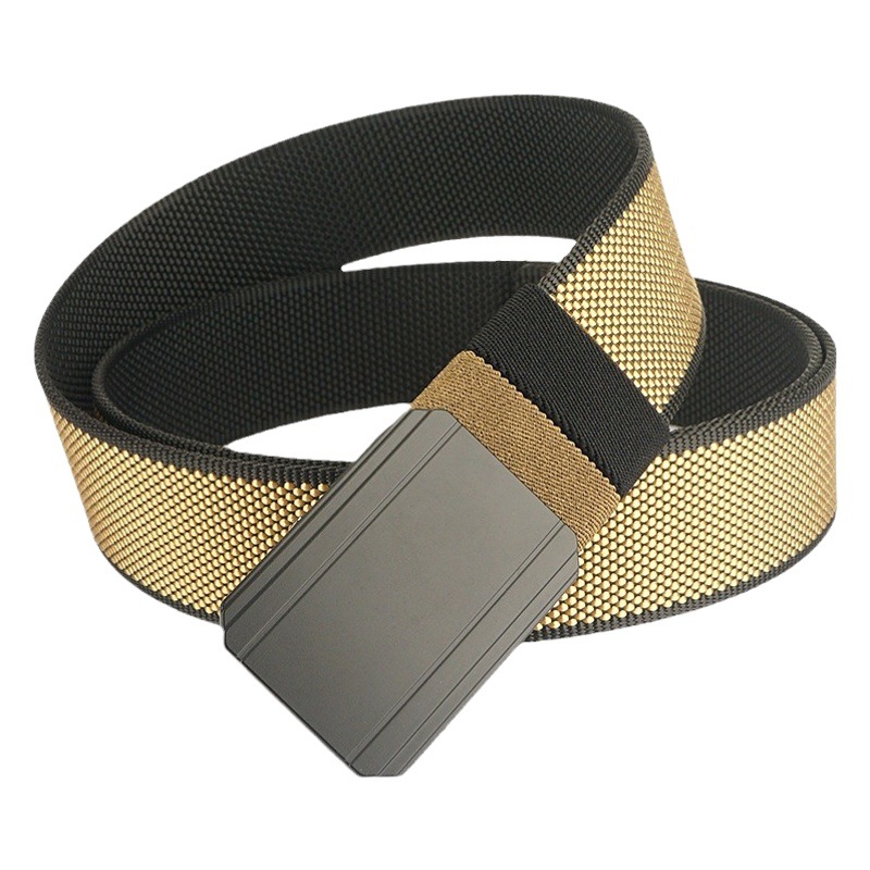 Nuevo cinturón de nylon giratorio de doble uso de doble cara casual versátil tejido poliéster pantalones cinturón simple cinturón de lona