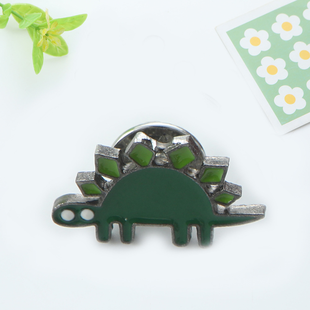 Cartoon Style Dinosaur Alloy Plating Unisex Brooches display picture 1