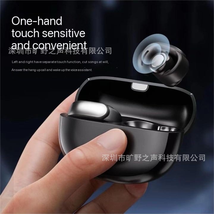 V12 Clip-On Translation Earphones Ows Wireless Ear Clip Bluetooth Compatible with Bose Stereo 5.4 Binaural Bluetooth 5.4