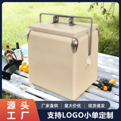 工場は二重金属プラスチックの小さい氷の桶の四角形を供給して蓋のシャンパンの桶の小さいビールの桶の13lの氷の桶を持ちます。
