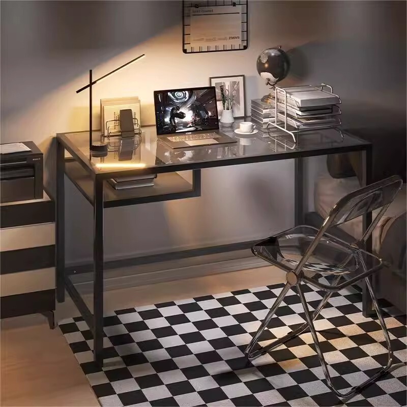 Glass Makeup Table Desk Computer Desk Bedroom Girls Ins Popular Manicure Table Girl Dressing Table Source Manufacturer