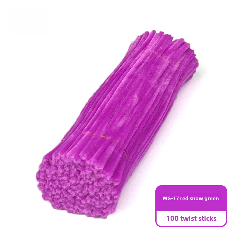 Encrypted twist rods (MaoGun) DIY craft pipe cleaners, ultra‑dense, multi‑color sets (about 100 pcs)