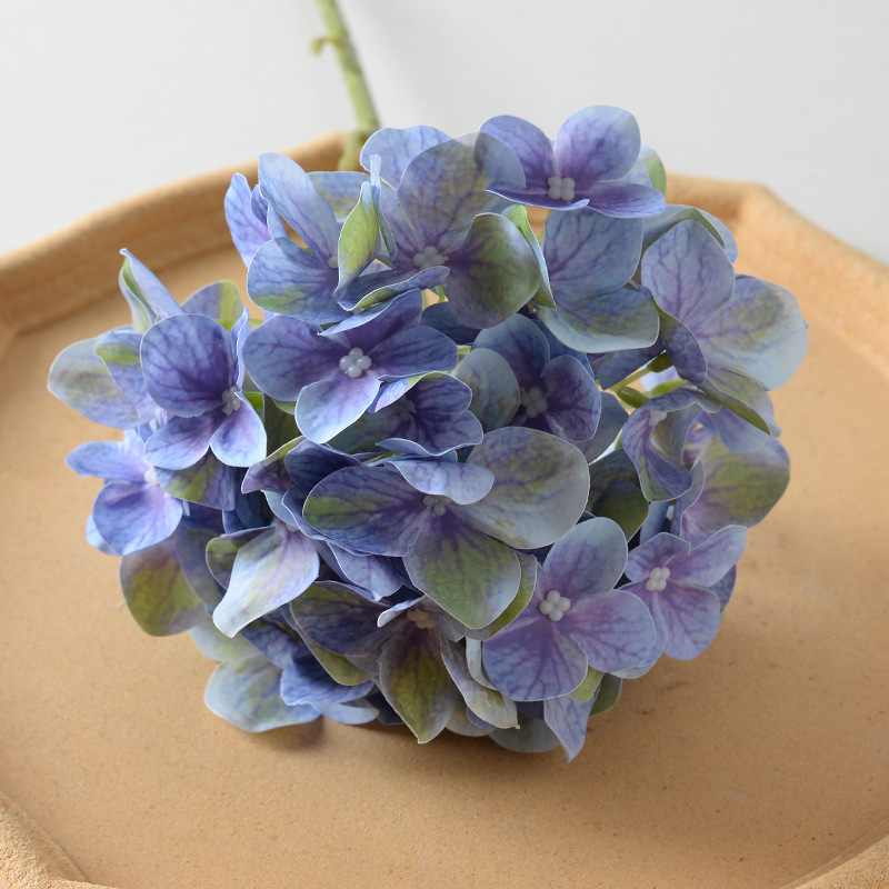 Azul flores simuladas flores falsas flores flores de seda artificial flores de plástico decoración decorativa decoración de boda sala de estar