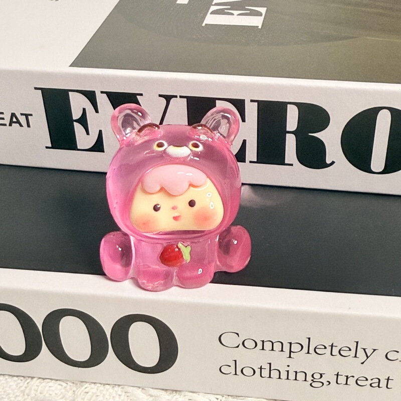 樹脂漫画高透明動物子供 diy ジュエリーアクセサリー車のマイクロ風景デスクトップ装飾品キーホルダー素材|undefined