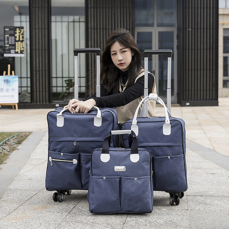 キャリーバッグ新品レディース大容量キャリーバッグ手提げキャリーバッグ折りたたみ旅行収納バッグ万向輪印ロゴ