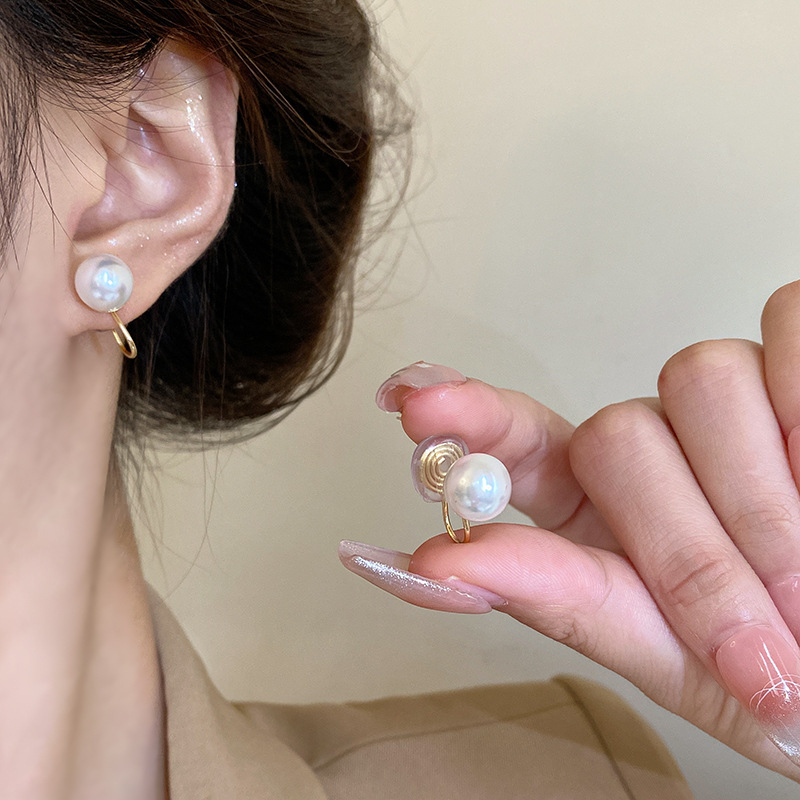 13#（8mm）珍珠耳夹【赠胶垫】