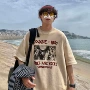 夏季半袖美式短袖五分袖
