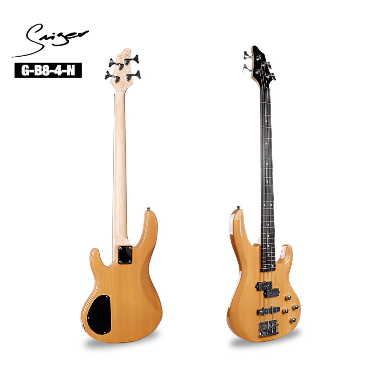 Profesional PJ bajo eléctrico bajo fabricante de guitar instrumento musical al por mayor jazz rock bajo eléctrico madera maciza