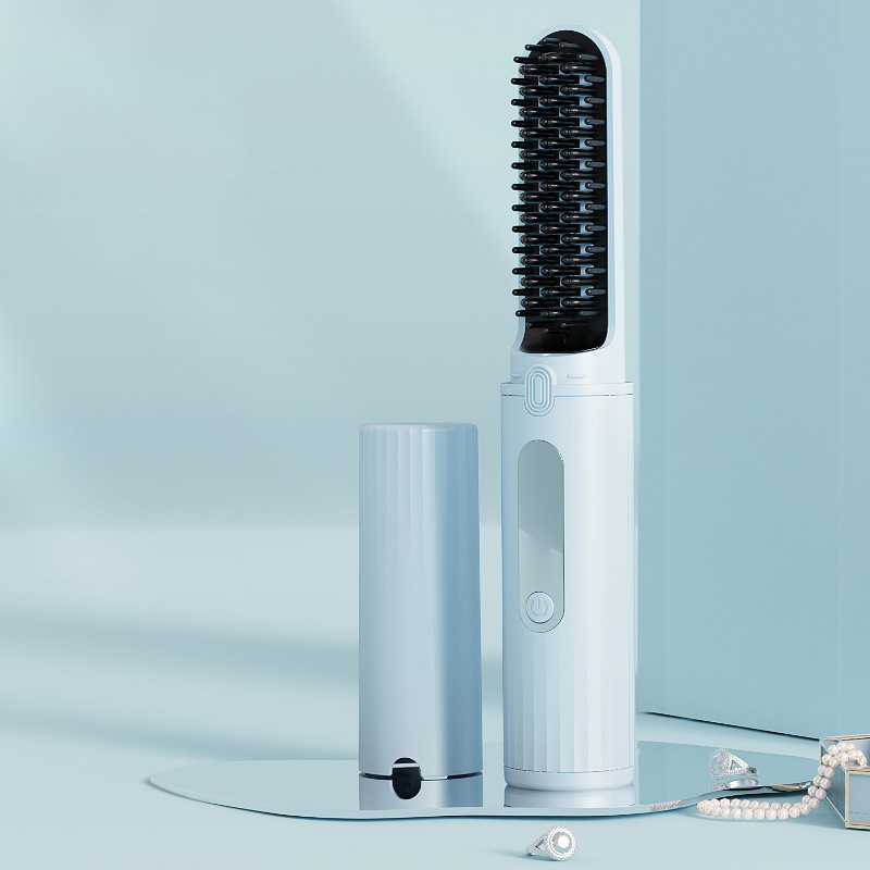 新型充電無線直髪櫛携帯ミニ直板マイナスイオンは発電櫛直髪器のクロスボーダーを傷つけません。|undefined