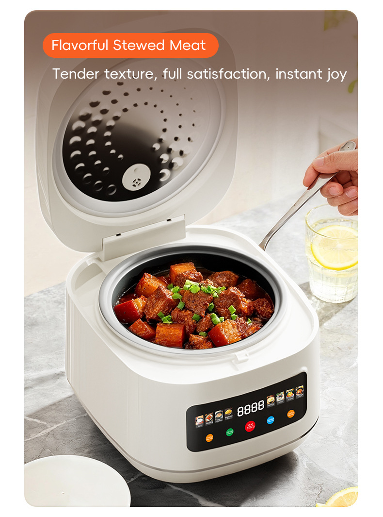 Reiskocher Cross-Border 5L Großes Fassungsvermögen Haushalts-Smart-Touchscreen Reservierung Multifunktions-Reiskocher_voghion.com