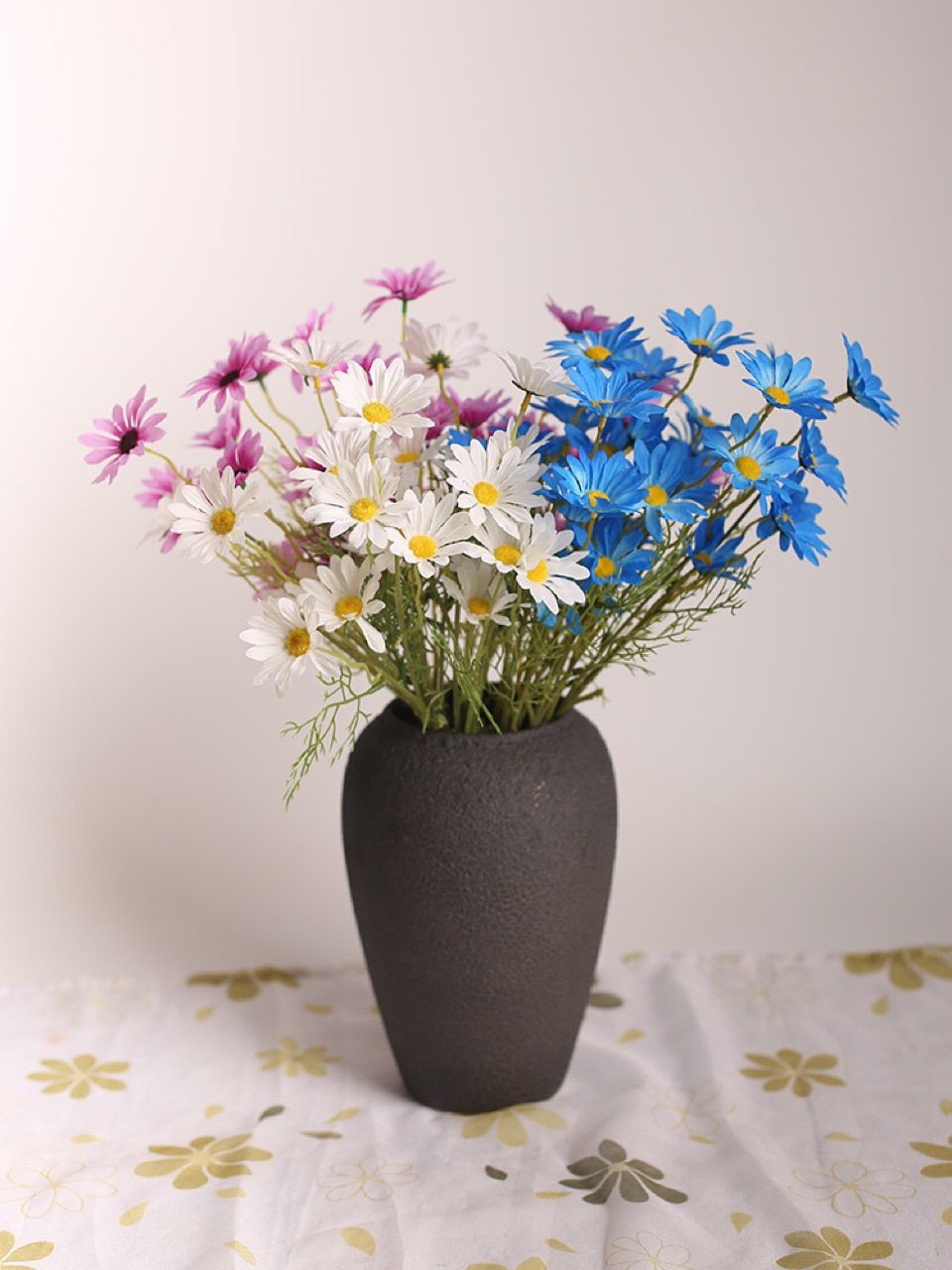 仿真小雛菊花 非洲菊假花 洋甘菊插花 荷蘭菊絹花 工廠批發零售