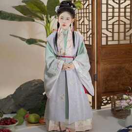 黛玉2026春秋新款女童汉服高端晚明制比甲套装儿童汉服国风女童汉