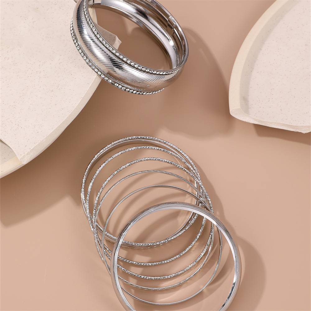 Bohemský set náramkov pre ženy geometrické šperky štýlové_voghion.com