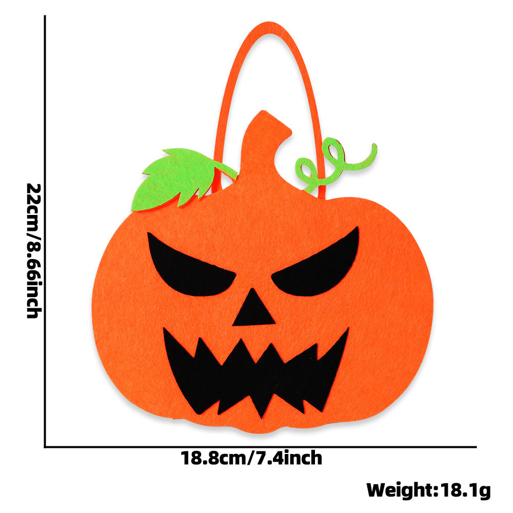 Nuevo bolso de Halloween divertido bolsa de dulces fantasma de calabaza festival de fantasmas para niños decoración de fiesta fieltro bolsa de azúcar
