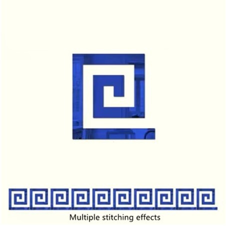 01 블루 리버스 패턴 허리라인