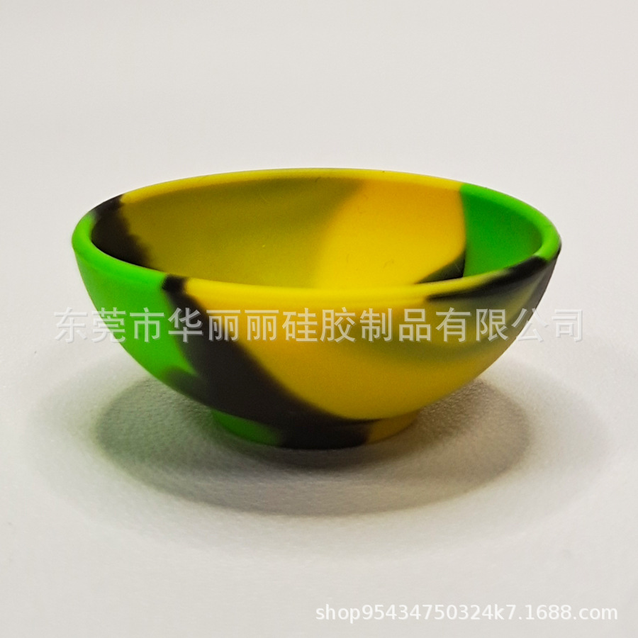 검정색, 녹색, 노란색* 실리콘 그릇