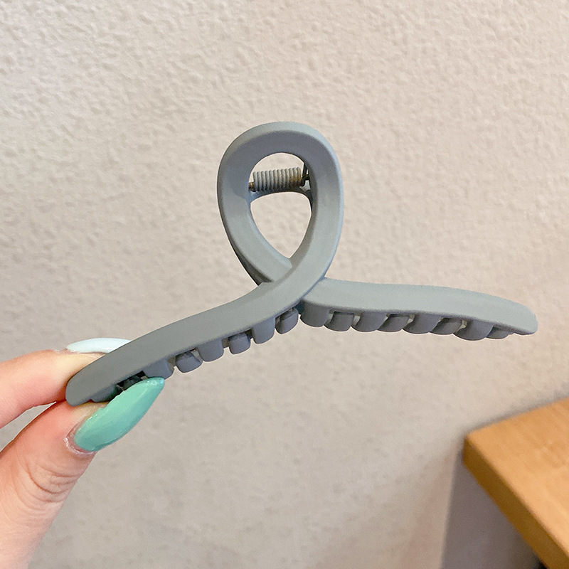 Pinza de agarre simple y versátil de temperamento, clip de tiburón grande, horquilla, pinza para el cabello de alta calidad para mujer, clip para el cabello en la parte posterior de la cabeza, accesorios para el cabello al por mayor