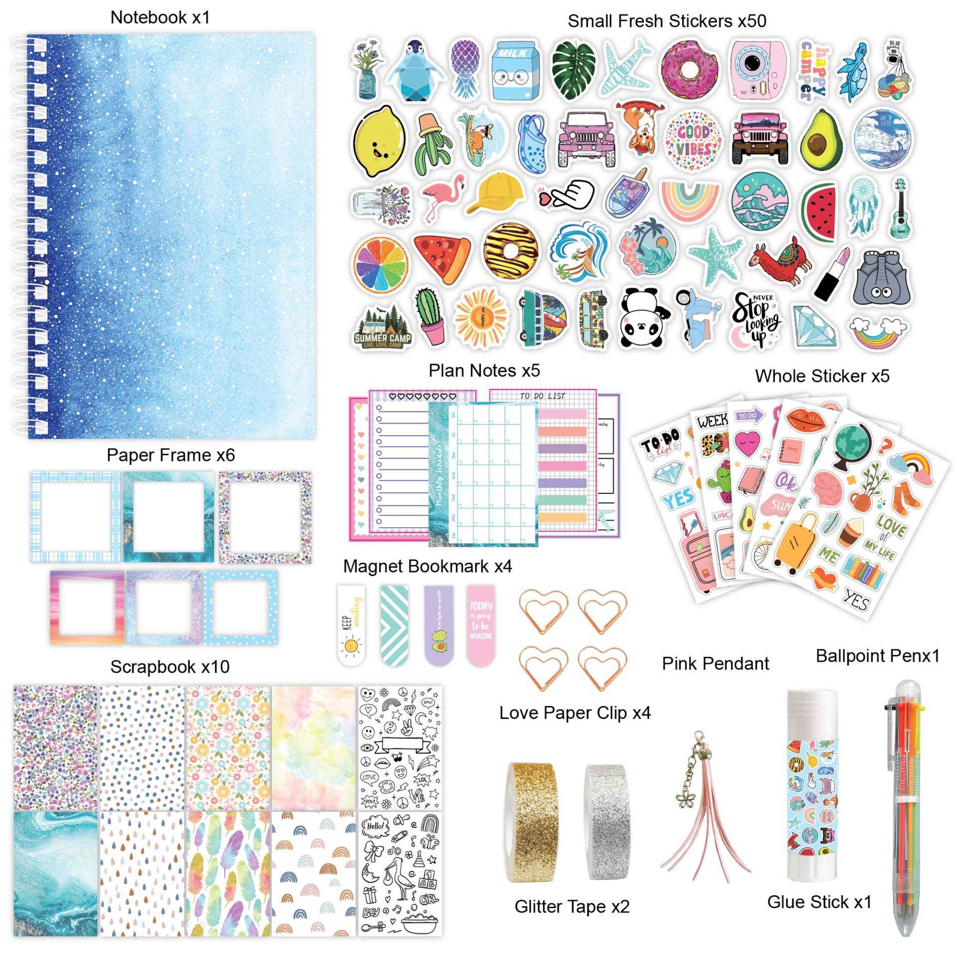 Cross-border scrapbook stickers diy jour...